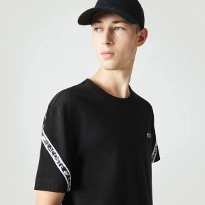 Zdjęcie produktu Lacoste męski T-shirt z lampasami z nadrukiem Regular Fit