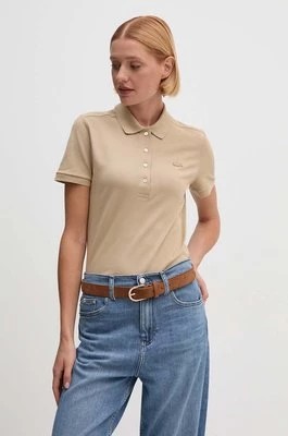 Zdjęcie produktu Lacoste polo damski kolor beżowy