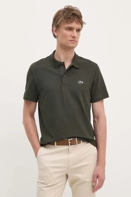 Zdjęcie produktu Lacoste polo męski kolor zielony gładki DH5522