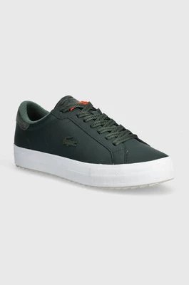 Zdjęcie produktu Lacoste sneakersy skórzane Powercourt Winter Leather kolor zielony 46SMA0082