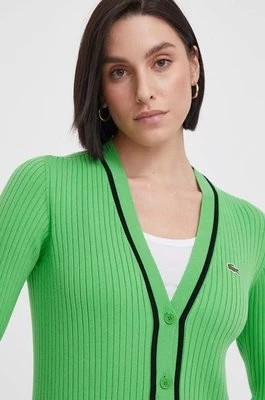 Zdjęcie produktu Lacoste sweter damski kolor zielony lekki