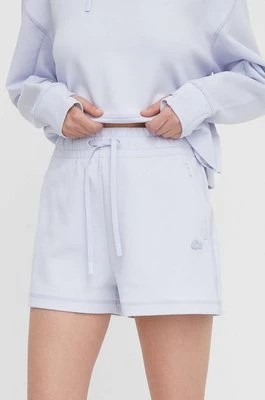 Zdjęcie produktu Lacoste szorty damskie kolor niebieski gładkie high waist