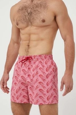 Zdjęcie produktu Lacoste szorty kąpielowe kolor czerwony