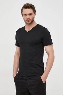 Zdjęcie produktu Lacoste T-shirt bawełniany (3-pack) TH3374 kolor czarny gładki TH3374-001