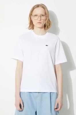 Zdjęcie produktu Lacoste t-shirt bawełniany damski kolor biały TF7215
