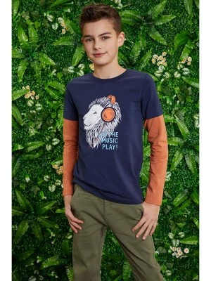 Zdjęcie produktu lamino Koszulka w kolorze granatowo-pomarańczowym rozmiar: 122