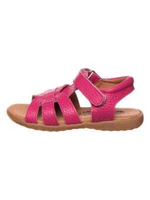 Zdjęcie produktu lamino Skórzane sandały w kolorze różowym rozmiar: 30