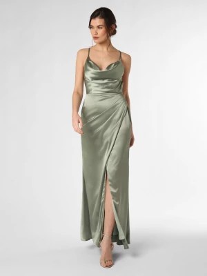Zdjęcie produktu Laona Damska sukienka wieczorowa Kobiety Satyna zielony jednolity,
