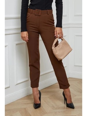 Zdjęcie produktu L'armoire de Suzette Spodnie w kolorze brązowym rozmiar: 36/38