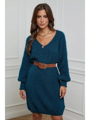 Zdjęcie produktu L'armoire de Suzette Sukienka dzianinowa w kolorze niebieskim rozmiar: 36/38