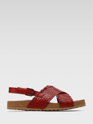 Zdjęcie produktu Lasocki Skórzane sandały w kolorze czerwonym rozmiar: 37