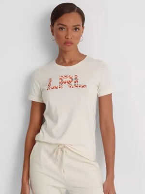 Zdjęcie produktu Lauren By Ralph Lauren Biały t-shirt z logo