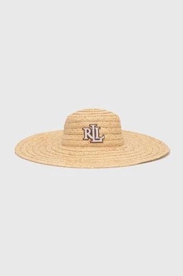Zdjęcie produktu Lauren Ralph Lauren kapelusz kolor beżowy 454943745