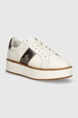 Zdjęcie produktu Lauren Ralph Lauren sneakersy skórzane Amelia kolor biały 802947677001