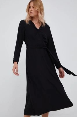 Zdjęcie produktu Lauren Ralph Lauren sukienka 250853337001 kolor czarny midi rozkloszowana