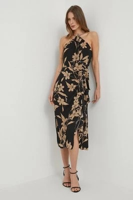 Zdjęcie produktu Lauren Ralph Lauren sukienka kolor czarny midi prosta