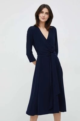 Zdjęcie produktu Lauren Ralph Lauren sukienka kolor granatowy mini rozkloszowana