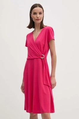 Zdjęcie produktu Lauren Ralph Lauren sukienka kolor różowy mini rozkloszowana