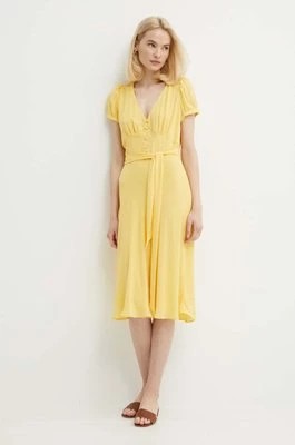 Zdjęcie produktu Lauren Ralph Lauren sukienka kolor żółty mini rozkloszowana 200933403