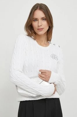 Zdjęcie produktu Lauren Ralph Lauren sweter bawełniany kolor biały