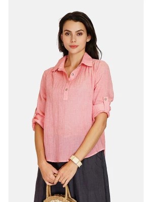 Zdjęcie produktu Le Jardin du Lin Lniana bluzka w kolorze jasnoróżowym rozmiar: 42