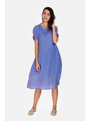Zdjęcie produktu Le Jardin du Lin Lniana sukienka w kolorze błękitnym rozmiar: 40