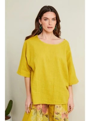 Zdjęcie produktu Le Monde du Lin Lniana koszulka w kolorze żółtym rozmiar: 36/38