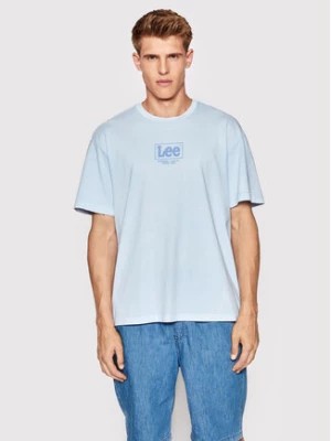 Zdjęcie produktu Lee T-Shirt Logo L68RQTUW 112145435 Błękitny Loose Fit