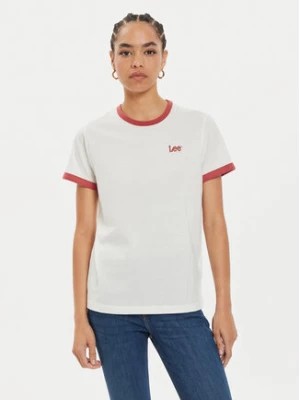 Zdjęcie produktu Lee T-Shirt Ringer 112355184 Biały Regular Fit