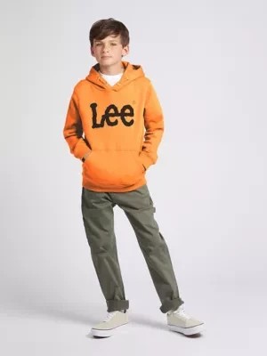 Zdjęcie produktu Lee Wobbly Graphic Hoodie Burnt Orange Size 9/10