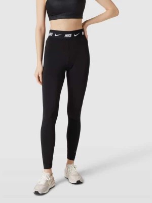 Zdjęcie produktu Legginsy w jednolitym kolorze z detalem z logo Nike