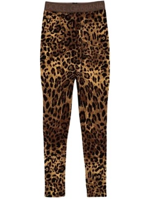 Zdjęcie produktu Legginsy w panterkę Dolce & Gabbana