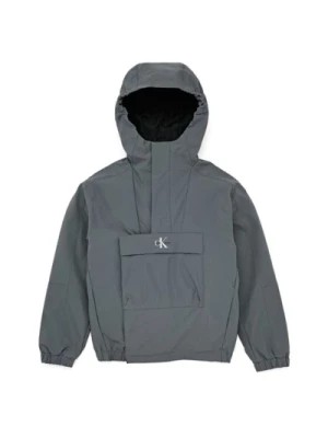 Zdjęcie produktu Lekka kurtka z kapturem i logo z przodu Calvin Klein Jeans