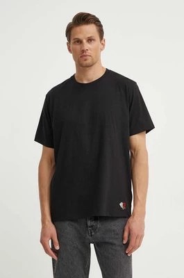 Zdjęcie produktu Les Deux t-shirt bawełniany męski kolor czarny gładki LDM101179