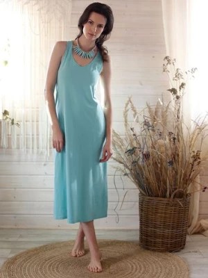 Zdjęcie produktu Letnia melanżowa sukienka turkusowa key