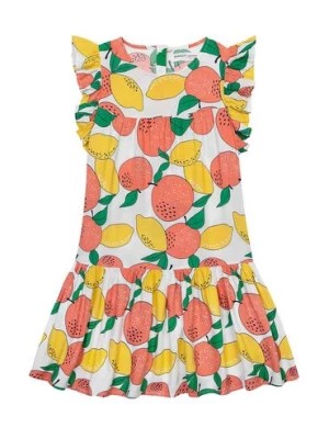 Zdjęcie produktu Letnia zwiewna sukienka dziewczęca z wiskozy- cytrusy Minoti