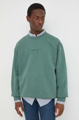 Zdjęcie produktu Levi's bluza bawełniana męska kolor zielony z nadrukiem