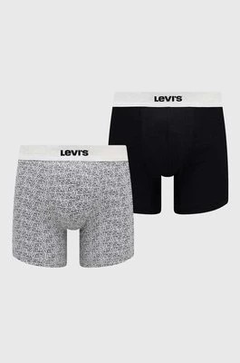Zdjęcie produktu Levi's bokserki 2-pack męskie kolor czarny