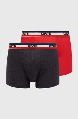 Zdjęcie produktu Levi's bokserki 2-pack męskie kolor czerwony 37149.0817-004