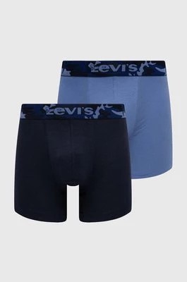 Zdjęcie produktu Levi's bokserki 2-pack męskie kolor niebieski