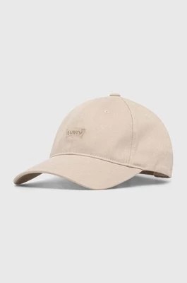 Zdjęcie produktu Levi's czapka z daszkiem kolor beżowy z aplikacją
