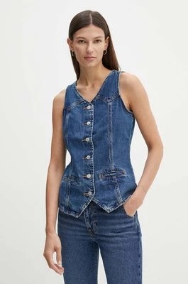 Zdjęcie produktu Levi's kamizelka jeansowa kolor granatowy niezapinana 000OH