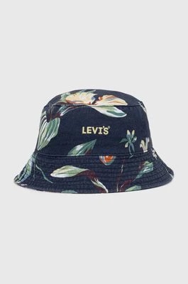 Zdjęcie produktu Levi's kapelusz bawełniany kolor granatowy bawełnianyCHEAPER