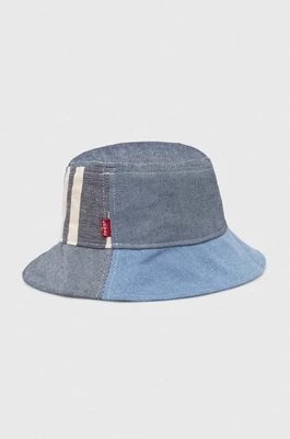 Zdjęcie produktu Levi's kapelusz jeansowy kolor niebieski bawełniany