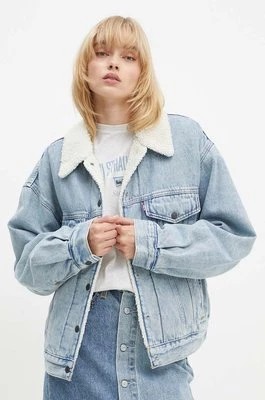 Zdjęcie produktu Levi's kurtka jeansowa damska kolor niebieski przejściowa oversize A4435