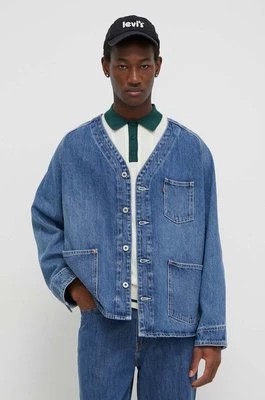 Zdjęcie produktu Levi's kurtka jeansowa męska kolor niebieski przejściowa oversize