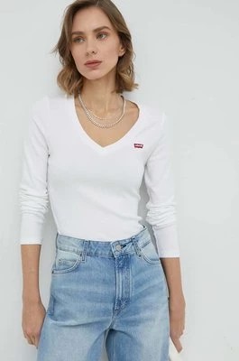 Zdjęcie produktu Levi's longsleeve bawełniany kolor biały