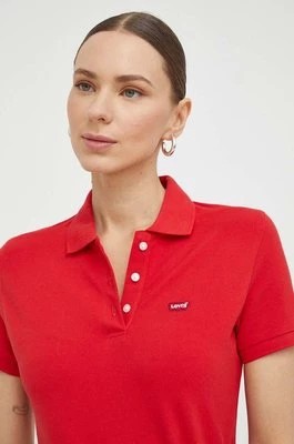 Zdjęcie produktu Levi's polo damski kolor czerwony