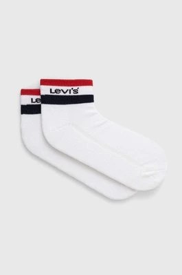 Zdjęcie produktu Levi's skarpetki 2-pack kolor biały