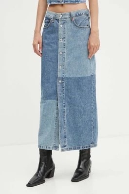 Zdjęcie produktu Levi's spódnica jeansowa kolor niebieski midi ołówkowa 000OF